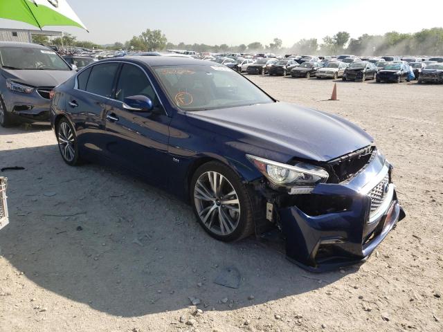 JN1EV7AP0JM367005 - 2018 INFINITI Q50 LUXE BLUE photo 1