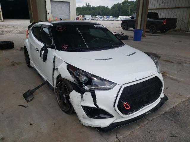 KMHTC6AE9DU168053 - 2013 HYUNDAI VELOSTER T WHITE photo 1