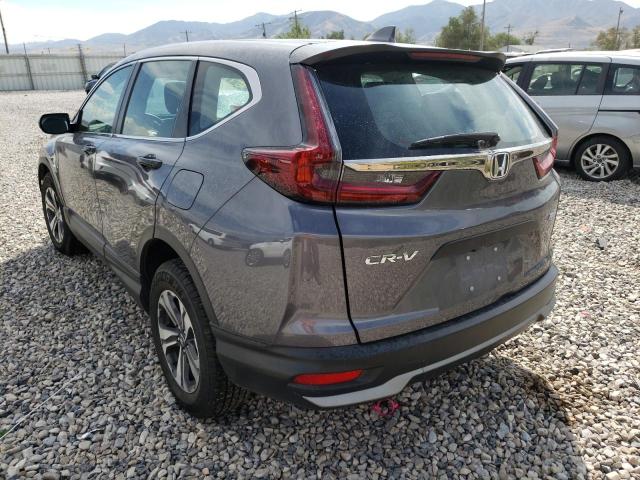 5J6RW2H27LL012294 - 2020 HONDA CR-V LX GRAY photo 3