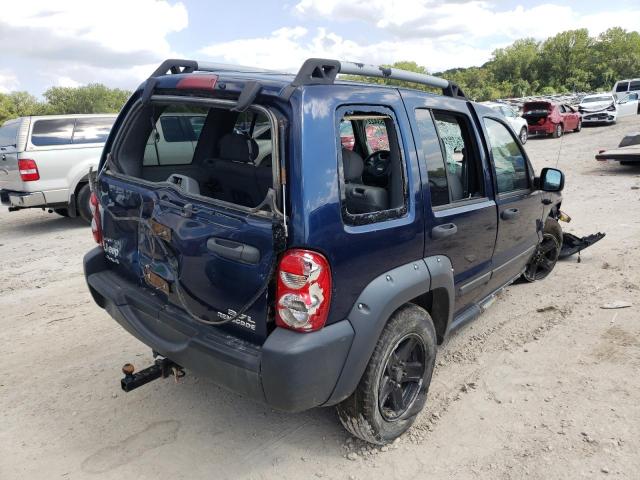 1J4GL38K95W526171 - 2005 JEEP LIBERTY BLUE photo 4