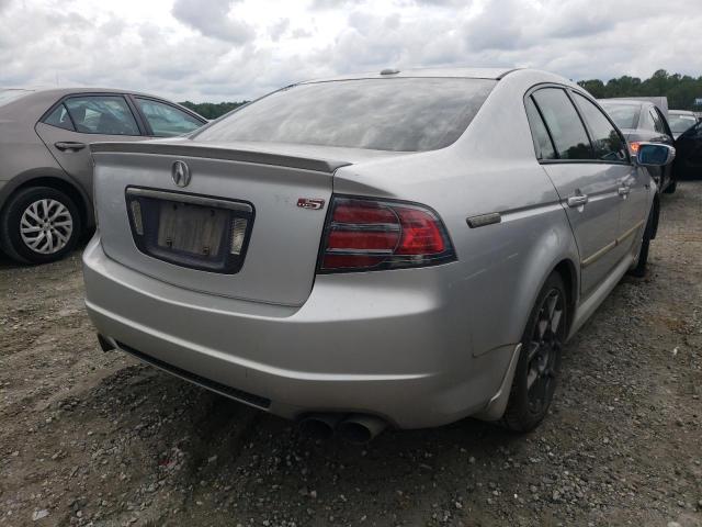 19UUA76547A016718 - 2007 ACURA TL TYPE S SILVER photo 4