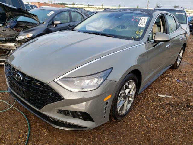 KMHL14JA5NA219526 - 2022 HYUNDAI SONATA SEL GRAY photo 2