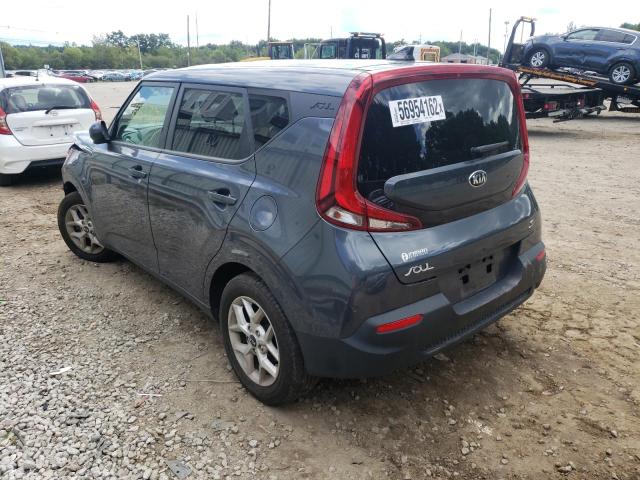 KNDJ23AU2L7718713 - 2020 KIA SOUL LX GRAY photo 3