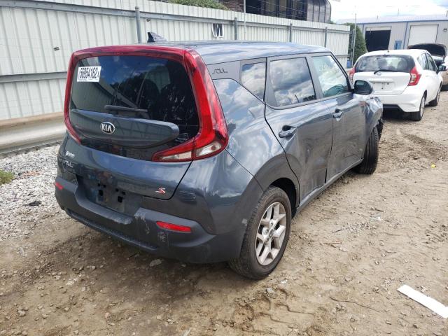 KNDJ23AU2L7718713 - 2020 KIA SOUL LX GRAY photo 4