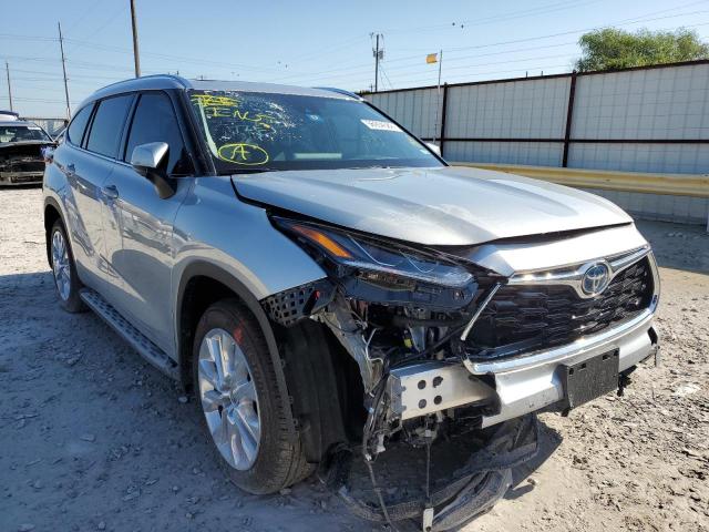 5TDXBRCH1NS543263 - 2022 TOYOTA HIGHLANDER SILVER photo 1