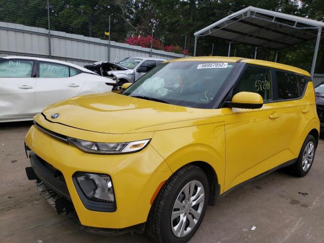 KNDJ23AU6L7077467 - 2020 KIA SOUL LX YELLOW photo 2