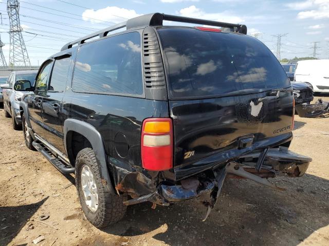 3GNFK16Z62G186794 - 2002 CHEVROLET SUBURBAN K BLACK photo 3