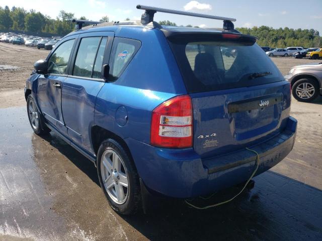 1J4FF47B19D113558 - 2009 JEEP COMPASS SP BLUE photo 3