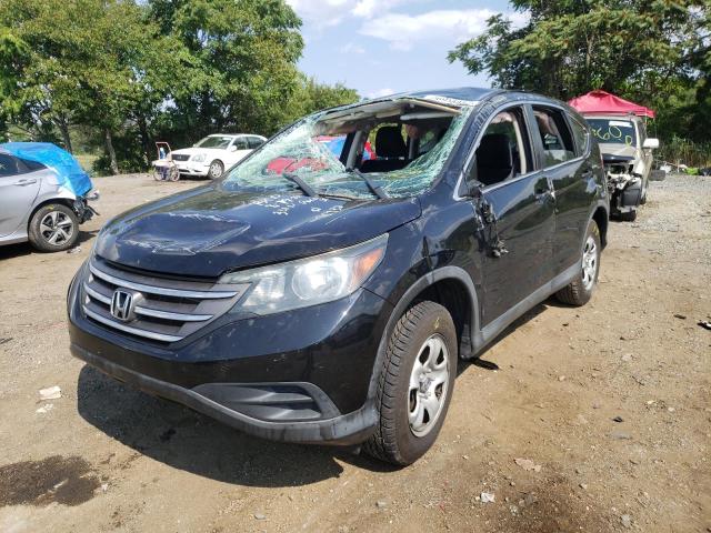 2HKRM4H34EH696339 - 2014 HONDA CR-V LX BLACK photo 2