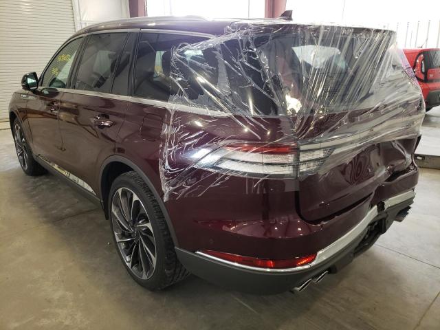 5LM5J7XC2LGL04270 - 2020 LINCOLN AVIATOR RE MAROON photo 3