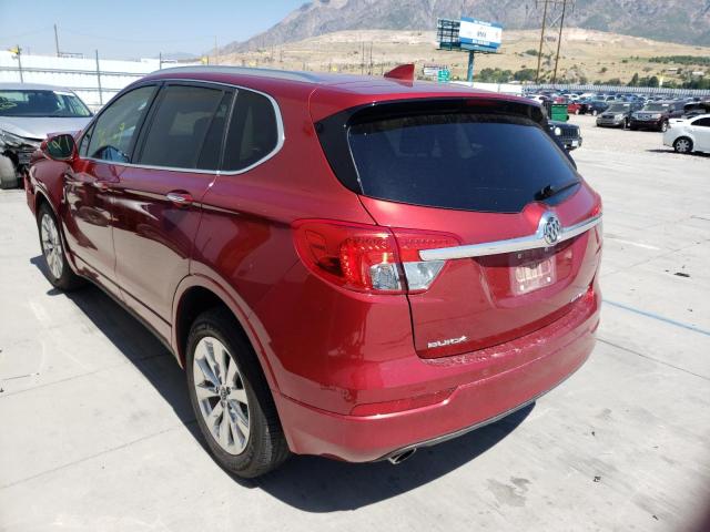 LRBFX2SA9JD001745 - 2018 BUICK ENVISION E RED photo 3