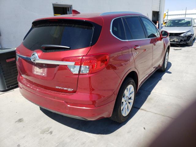 LRBFX2SA9JD001745 - 2018 BUICK ENVISION E RED photo 4