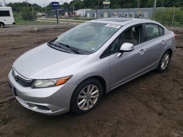 19XFB2F93CE300357 - 2012 HONDA CIVIC EXL فضي صورة 2