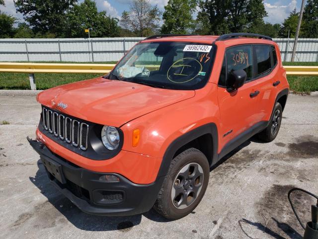 ZACCJBAB4JPH18071 - 2018 JEEP RENEGADE S Narıncı foto 2
