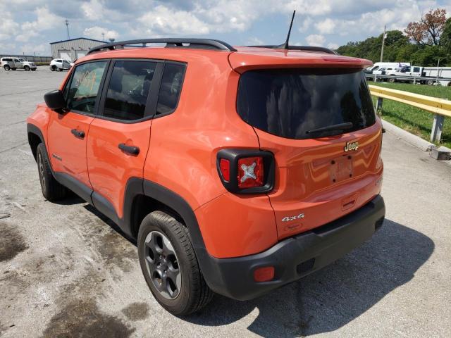 ZACCJBAB4JPH18071 - 2018 JEEP RENEGADE S Narıncı foto 3