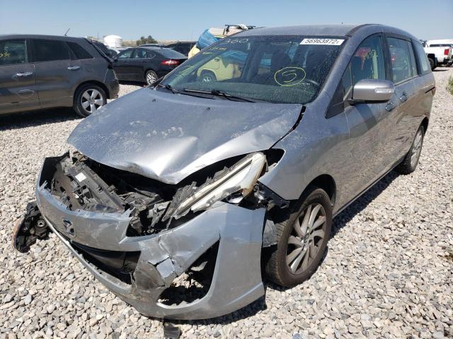 JM1CW2BL2E0171502 - 2014 MAZDA 5 SPORT SILVER photo 2