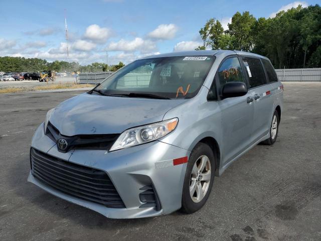 5TDZZ3DC1LS032220 - 2020 TOYOTA SIENNA L SILVER photo 2