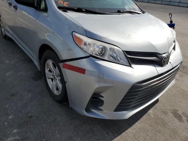 5TDZZ3DC1LS032220 - 2020 TOYOTA SIENNA L SILVER photo 9