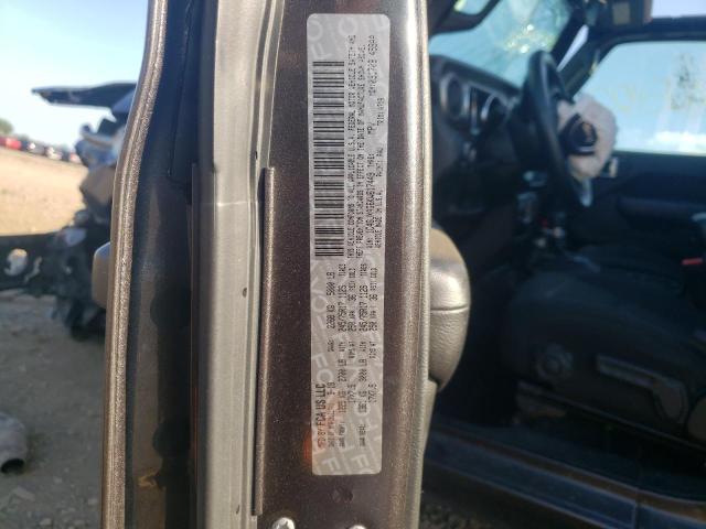 1C4GJXAG6KW617449 - 2019 JEEP WRANGLER S CHARCOAL photo 10