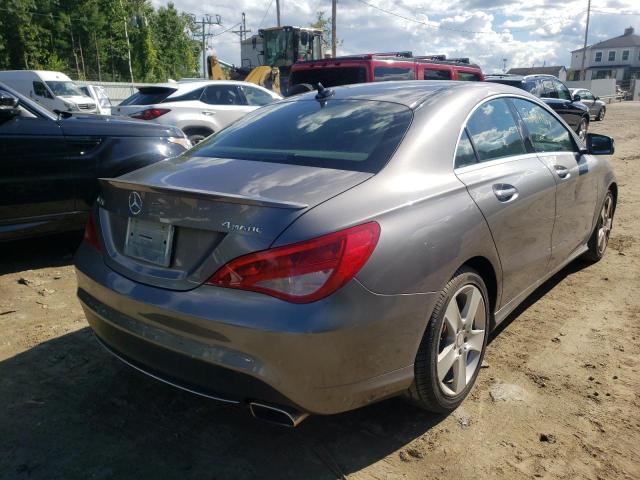 WDDSJ4GB4GN313799 - 2016 MERCEDES-BENZ CLA 250 4M GRAY photo 4