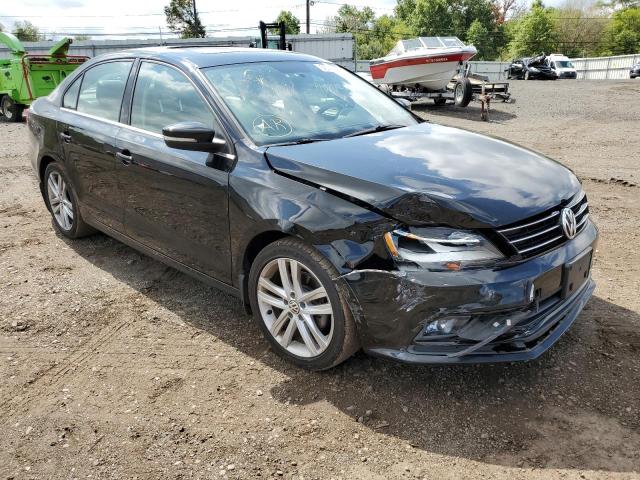 3VWL17AJ0FM307276 - 2015 VOLKSWAGEN JETTA SEL BLACK photo 1