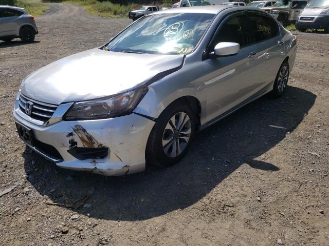 1HGCR2F31FA074922 - 2015 HONDA ACCORD LX SILVER photo 2