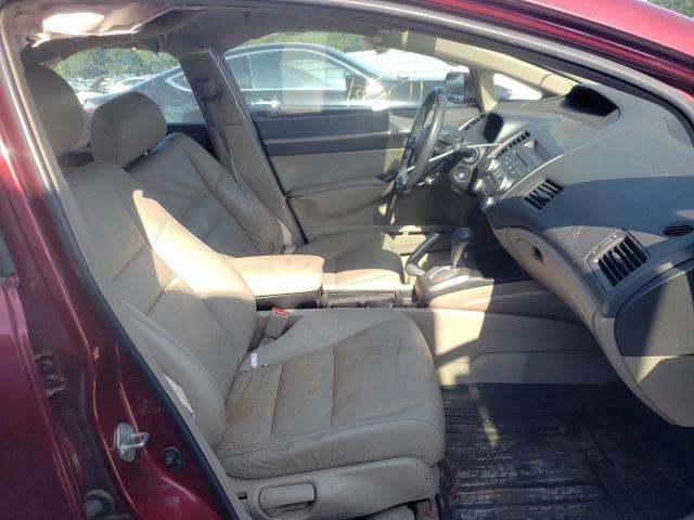 1HGFA16999L002068 - 2009 HONDA CIVIC EXL Bordo foto 5