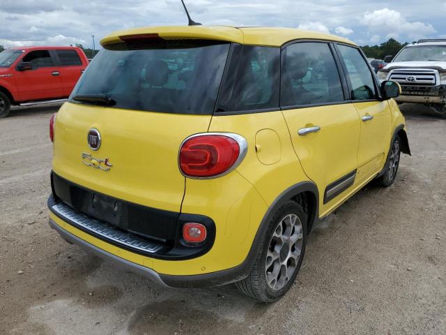 ZFBCFADH1EZ013301 - 2014 FIAT 500L TREKK YELLOW photo 4