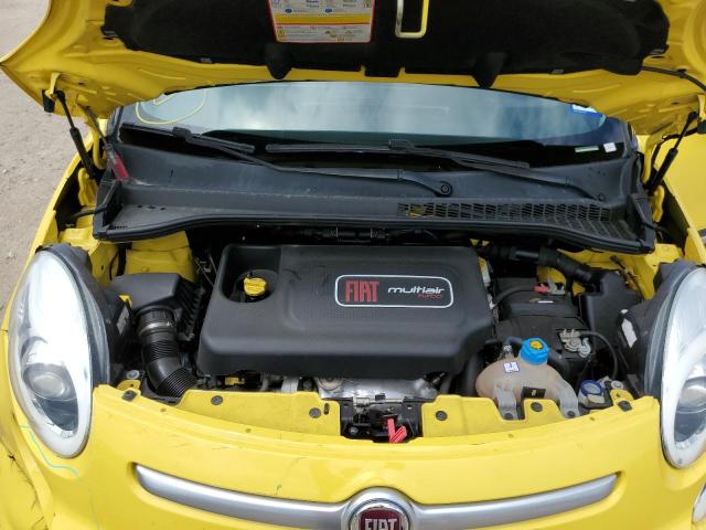 ZFBCFADH1EZ013301 - 2014 FIAT 500L TREKK YELLOW photo 7