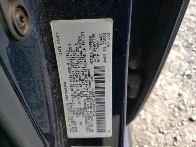 JTLKT324740167970 - 2004 TOYOTA SCION XB  Foto 10