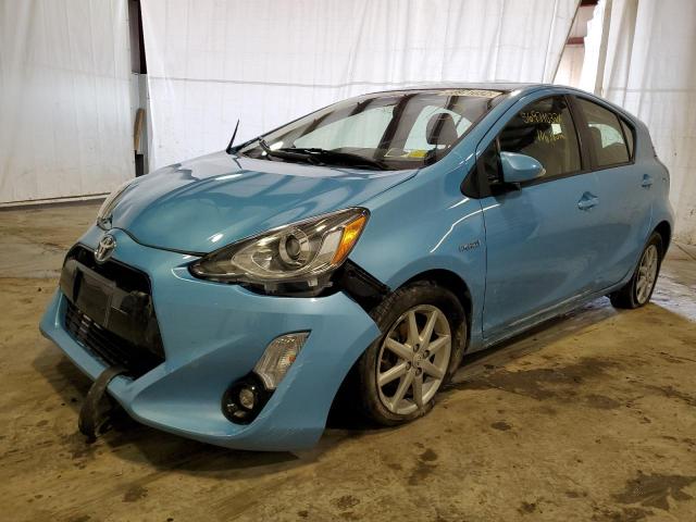 JTDKDTB32F1110895 - 2015 TOYOTA PRIUS C BLUE photo 2