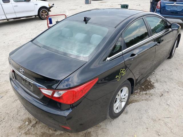 5NPEB4AC9EH879010 - 2014 HYUNDAI SONATA GLS BLACK photo 4