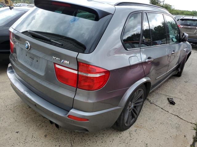 5YMGY0C53ALK25762 - 2010 BMW X5 M GRAY photo 4