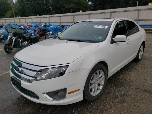 3FAHP0JG3AR316106 - 2010 FORD FUSION SEL WHITE photo 2