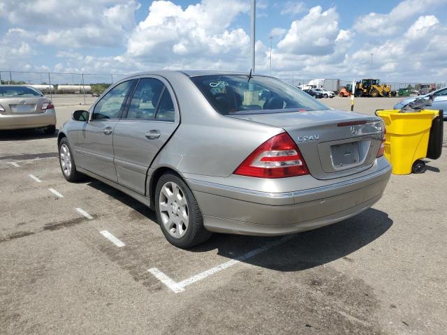 WDBRF81J25F634666 - 2005 MERCEDES-BENZ C 240 4MAT SILVER photo 3