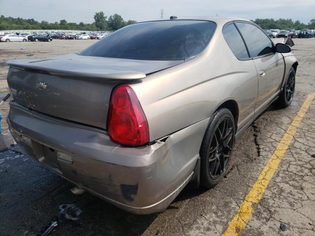 2G1WM15K669204520 - 2006 CHEVROLET MONTE CARL თაფლისფერი ფოტო 4