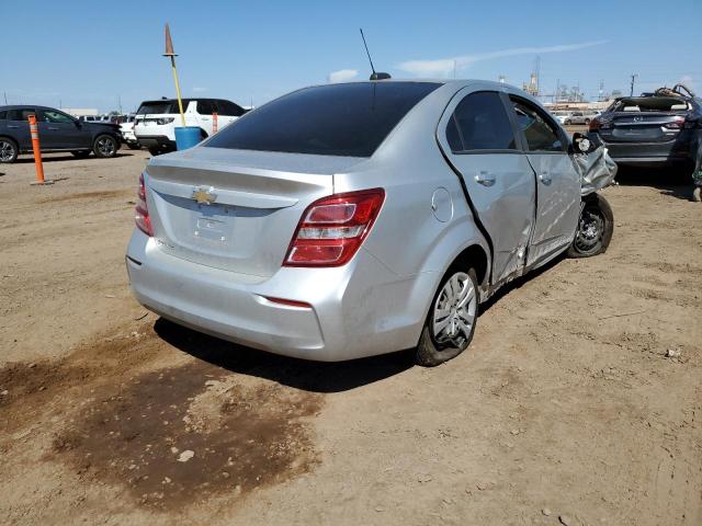1G1JB5SH7H4135598 - 2017 CHEVROLET SONIC LS SILVER photo 4