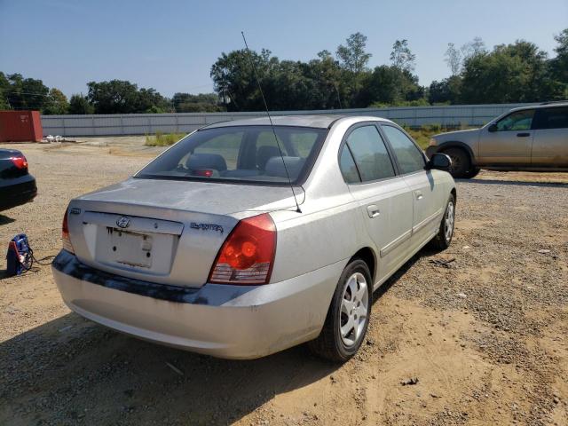 KMHDN46D74U899499 - 2004 HYUNDAI ELANTRA SILVER photo 4