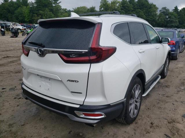 2HKRW2H92MH661302 - 2021 HONDA CR-V TOURI WHITE photo 4