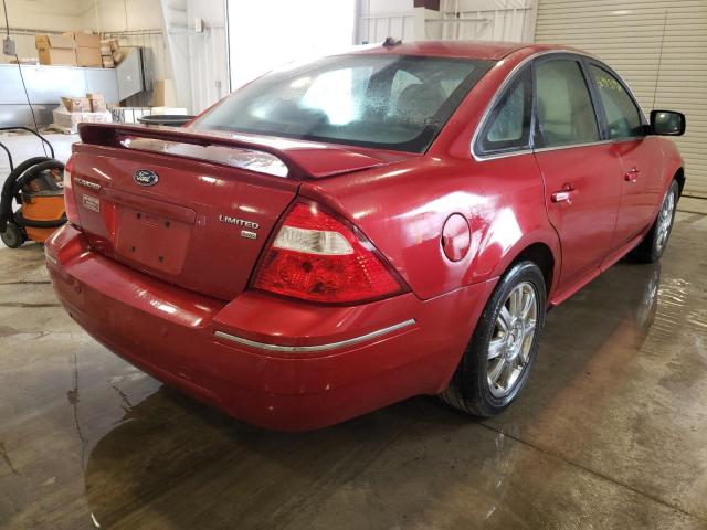 1FAHP28137G135214 - 2007 FORD FIVE HUNDR RED photo 4