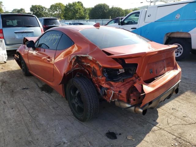 JF1ZNAA18F8704159 - 2015 TOYOTA SCION FR-S ORANGE photo 3