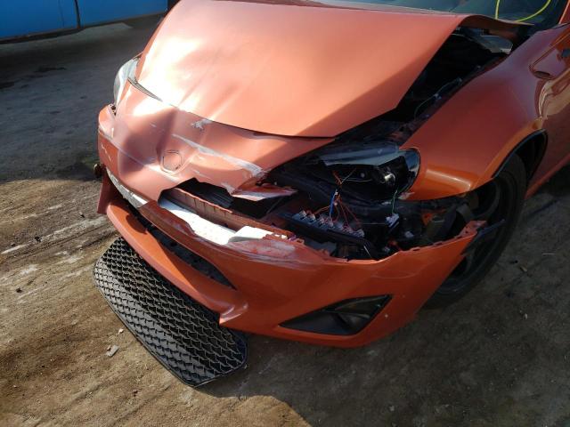 JF1ZNAA18F8704159 - 2015 TOYOTA SCION FR-S ORANGE photo 9