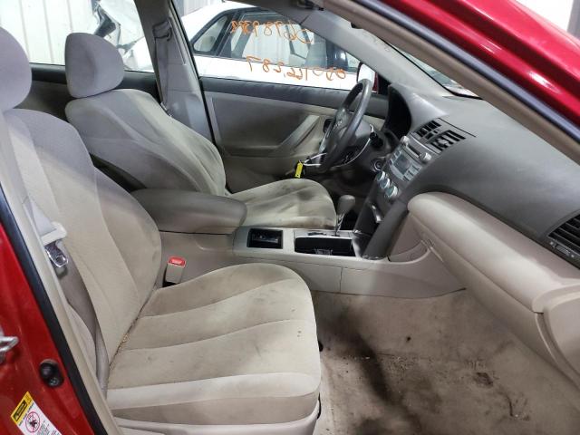 4T1BE46K77U089123 - 2007 TOYOTA CAMRY CE RED photo 5