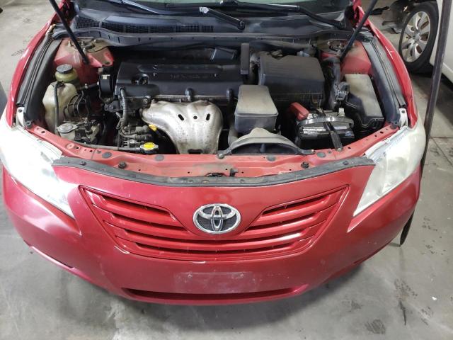 4T1BE46K77U089123 - 2007 TOYOTA CAMRY CE RED photo 7