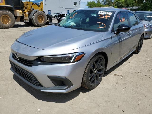 2HGFE2F56NH544369 - 2022 HONDA CIVIC SPOR SILVER photo 2