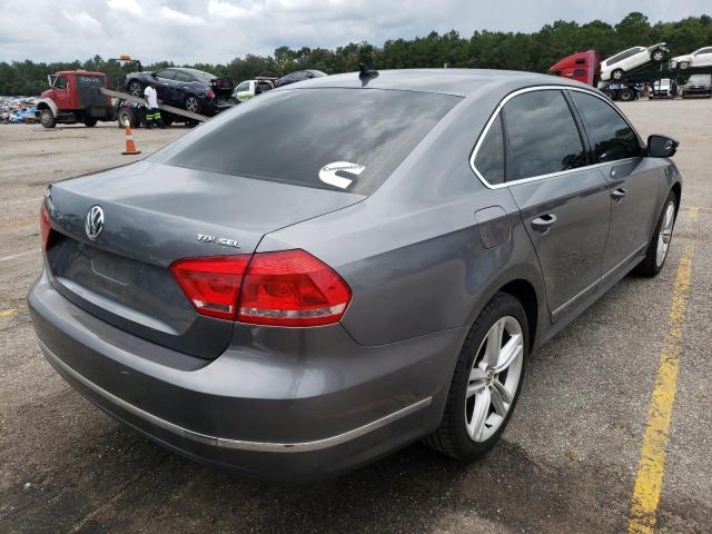 1VWCN7A37EC119277 - 2014 VOLKSWAGEN PASSAT SEL GRAY photo 4