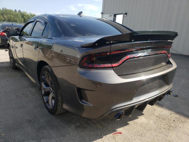 2C3CDXHG4KH561140 - 2019 DODGE CHARGER GT GRAY photo 3