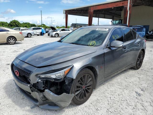 JN1BV7AR9EM707973 - 2014 INFINITI Q50 BASE GRAY photo 2