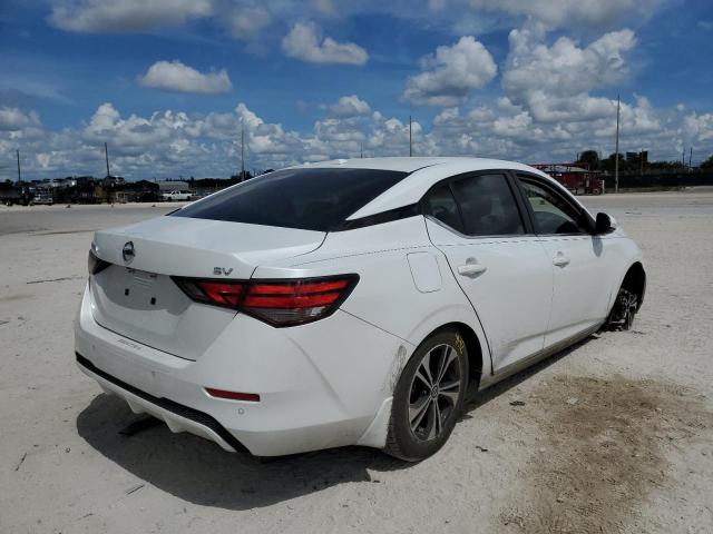 3N1AB8CV2LY245545 - 2020 NISSAN SENTRA SV WHITE photo 4