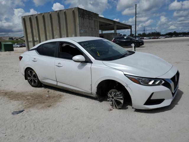 3N1AB8CV2LY245545 - 2020 NISSAN SENTRA SV WHITE photo 9